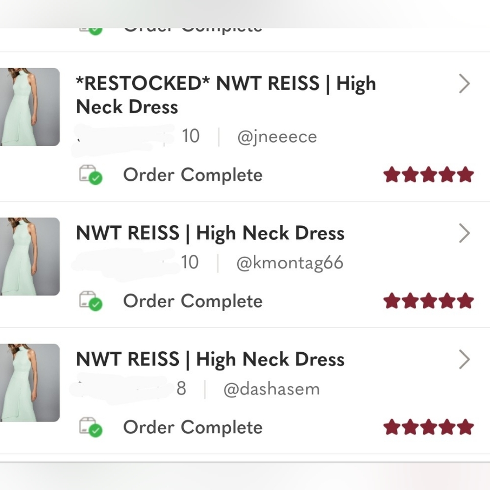 *Bestseller* NWT REISS | Doriana High Neck Dress - Picture 12 of 12